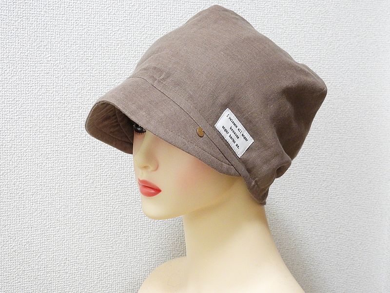 トリプルガーゼのケア帽子