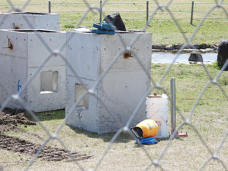 コンクリート桝がどかどか