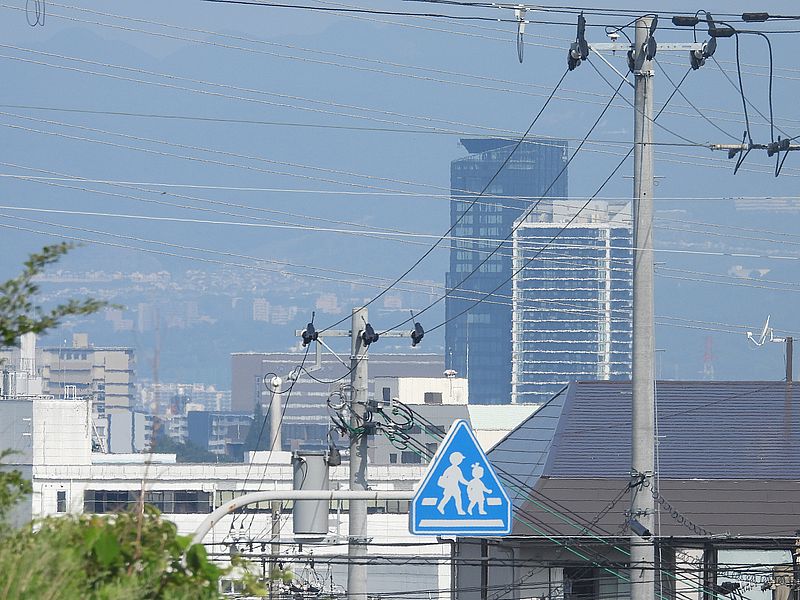 関西医大枚方病院が見える